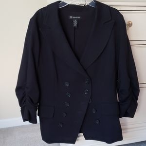 INC International Concepts Ruched Sleeve Jacket